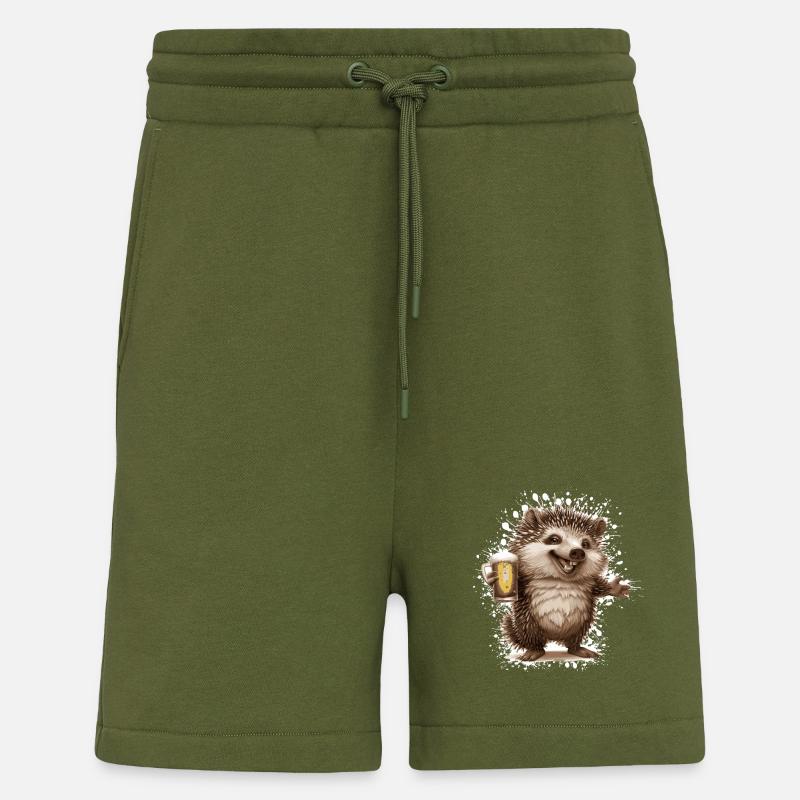 Igel Bier Lustig - Shorts - made by SPREAD - MOSS GREEN