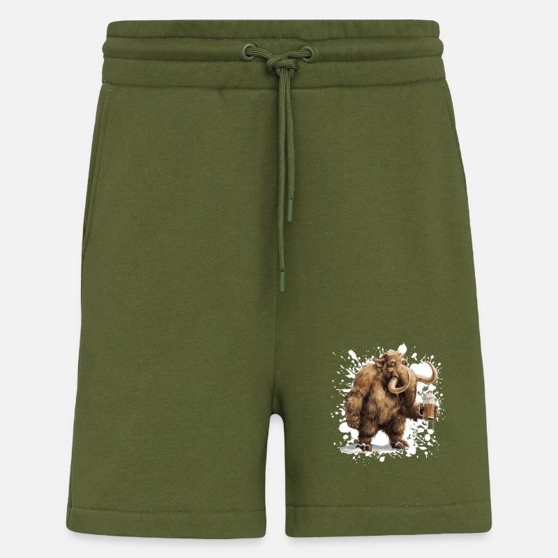 Mammut Bière Funny - Short bio décontracté fabriqué en UE - MOSS GREEN