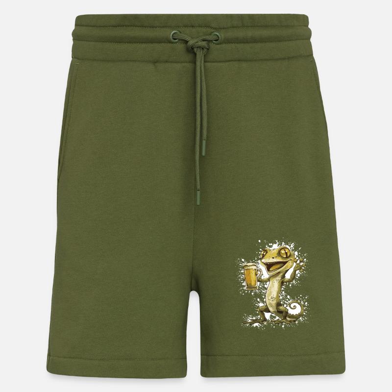 Echse Bier Lustig - Shorts - made by SPREAD - MOSS GREEN