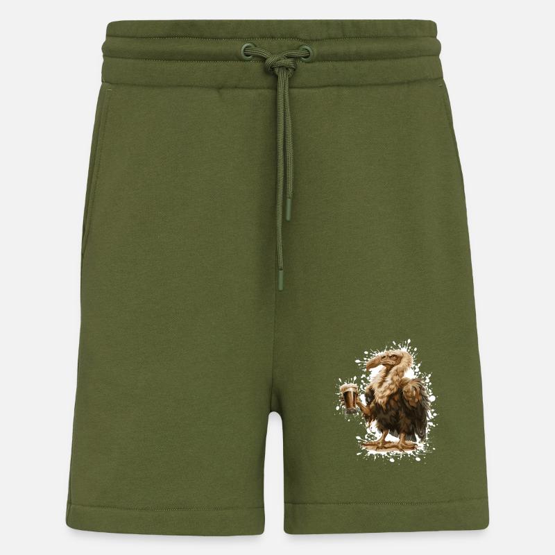Bière Harpy Bird - Short bio décontracté fabriqué en UE - MOSS GREEN