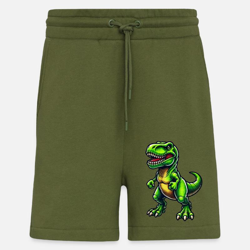 Dinosaurier T-Rex - Shorts - made by SPREAD - MOSS GREEN