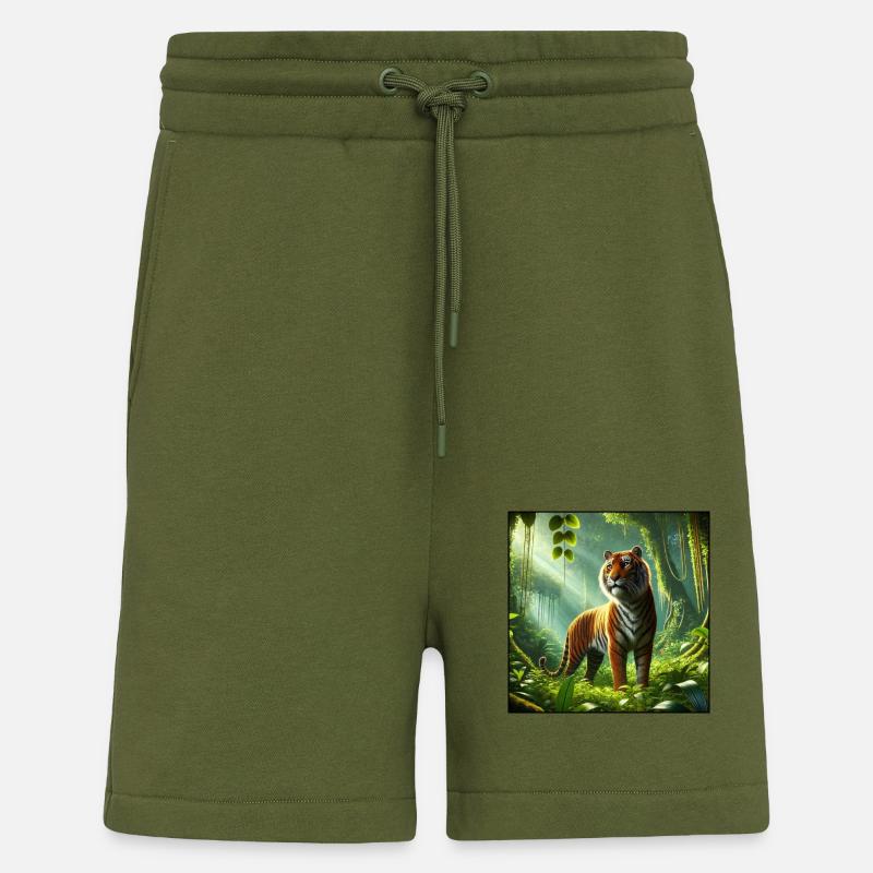 Tiger - Shorts - made by SPREAD - MOSS GREEN