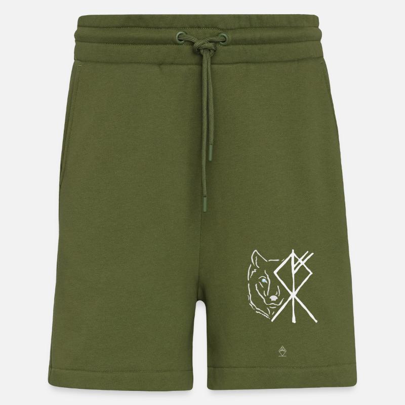 Viking Wolf - Geist - Shorts - made by SPREAD - MOSS GREEN