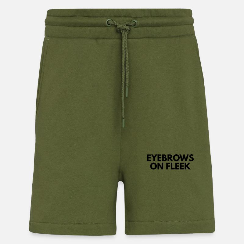 eyebrows on fleek - Shorts - made by SPREAD - MOSS GREEN