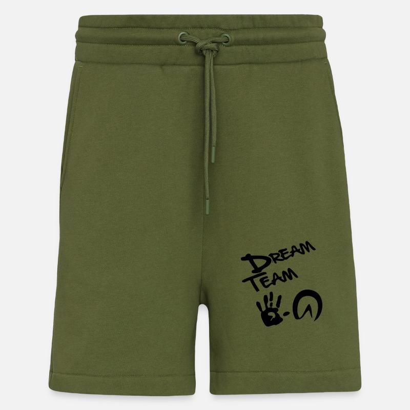 équipe de rêve - Short bio décontracté fabriqué en UE - MOSS GREEN