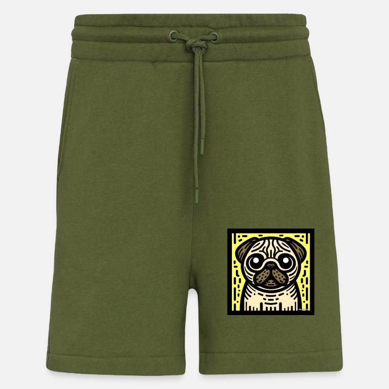 Carlin Pop Art - Short bio décontracté fabriqué en UE - MOSS GREEN