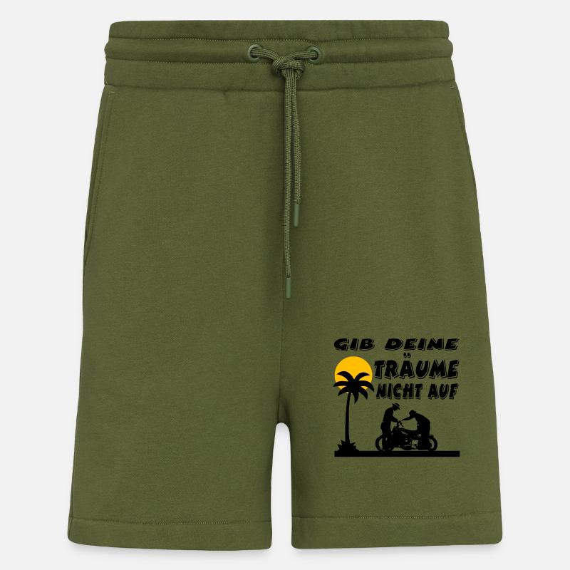 Motorcycle - Shorts - made by SPREAD - MOSS GREEN