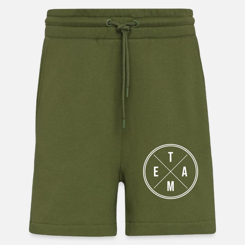 Cercle d’équipe - Short bio décontracté fabriqué en UE - MOSS GREEN