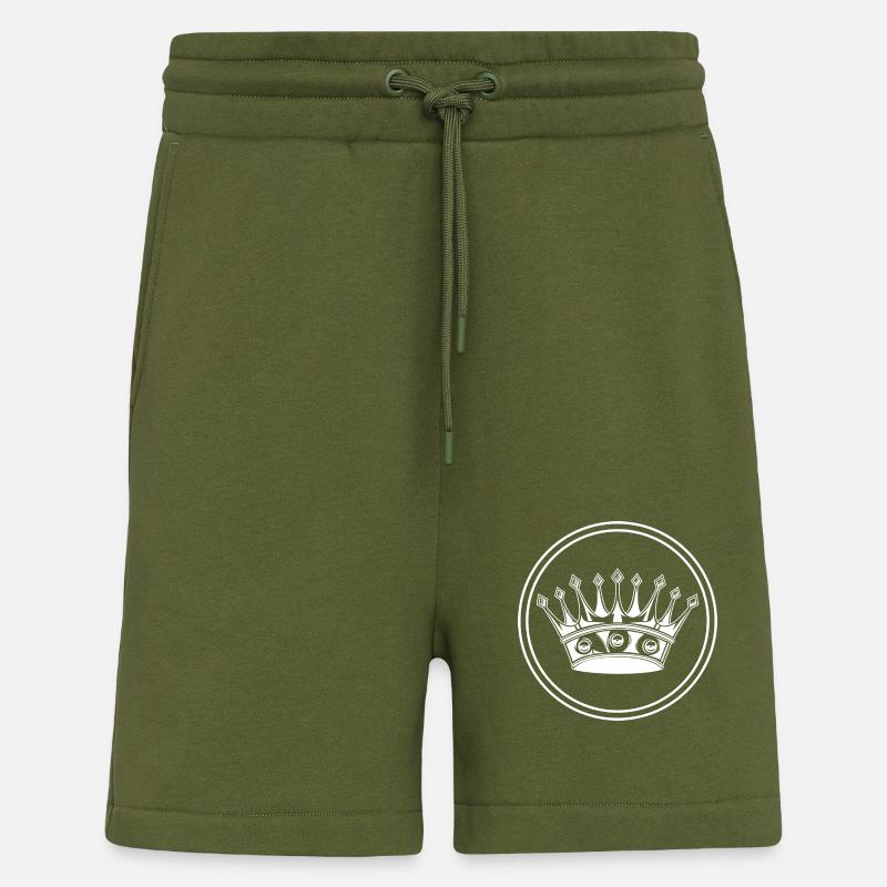 Crown silhouette icon - Shorts - made by SPREAD - MOSS GREEN