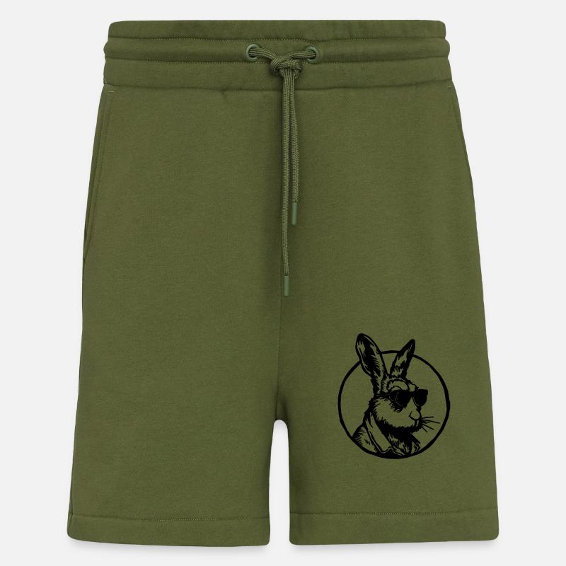 Lapin Lapin - Short bio décontracté fabriqué en UE - MOSS GREEN