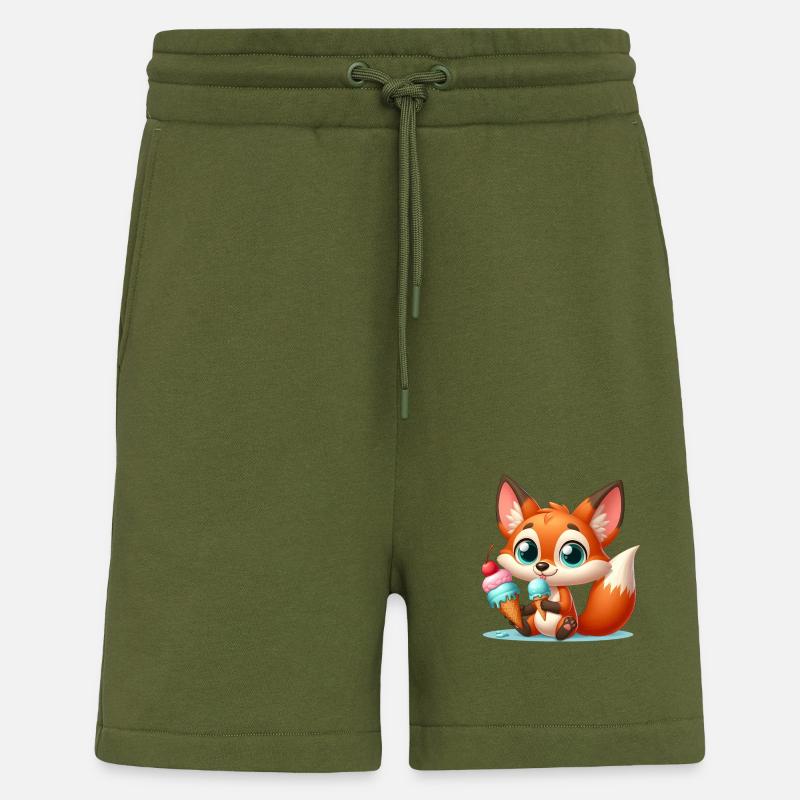 fox 8 - Short bio décontracté fabriqué en UE - MOSS GREEN