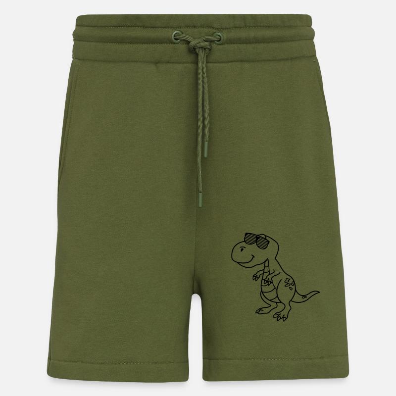 Cool Dinosaurier - Shorts - made by SPREAD - MOSS GREEN