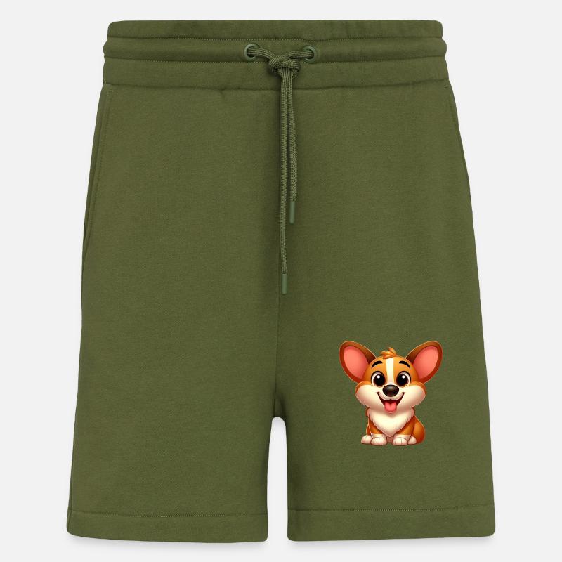 Corgi 6 - Shorts - made by SPREAD - MOSS GREEN