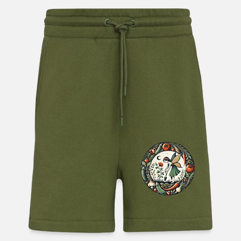 Gemüsefarm Fee - Shorts - made by SPREAD - MOSS GREEN