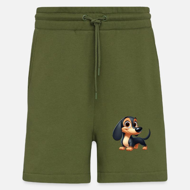 teckel 3 - Short bio décontracté fabriqué en UE - MOSS GREEN