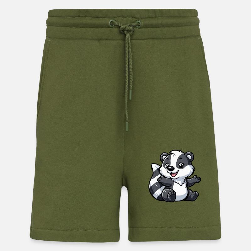Waschbär Kind - Shorts - made by SPREAD - MOSS GREEN