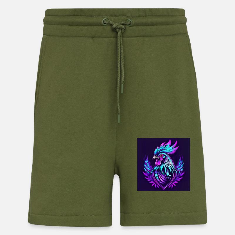 Hahn neonfarben - Shorts - made by SPREAD - MOSS GREEN