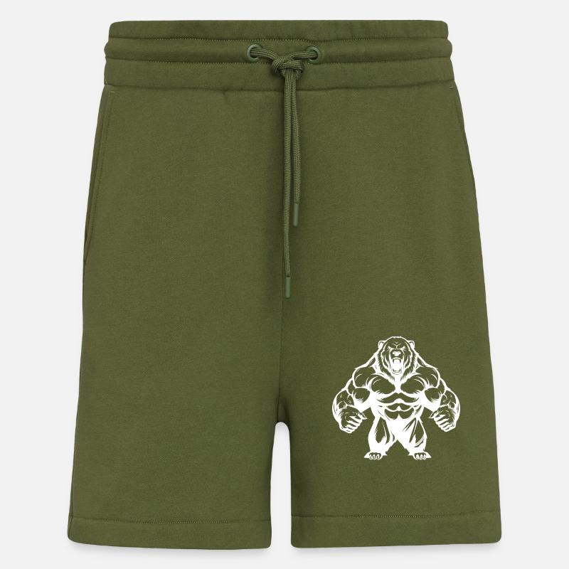Grizzly Bär Workout - Shorts - made by SPREAD - MOSS GREEN
