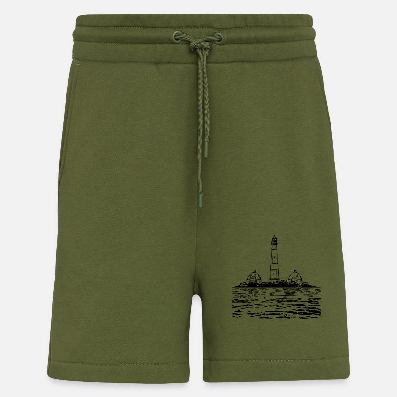 Leuchtturm im Meer - Shorts - made by SPREAD - MOSS GREEN