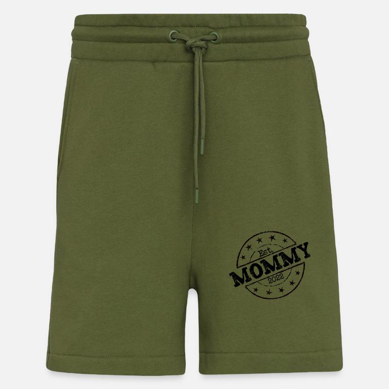 Mutter Mama seit 2022 Geburt - Shorts - made by SPREAD - MOSS GREEN