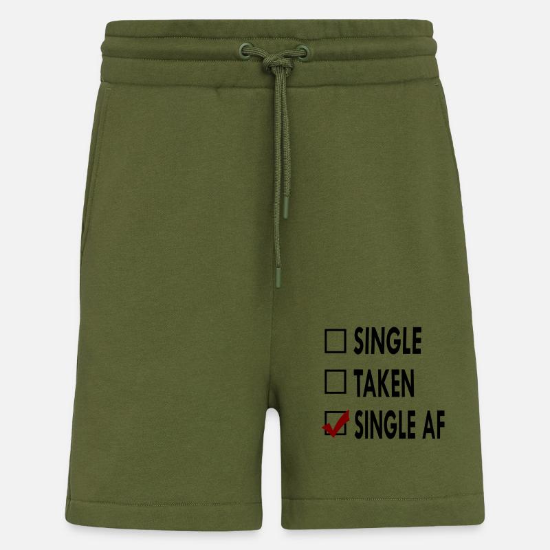 SINGLE noir blancVSINGLE - Short bio décontracté fabriqué en UE - MOSS GREEN