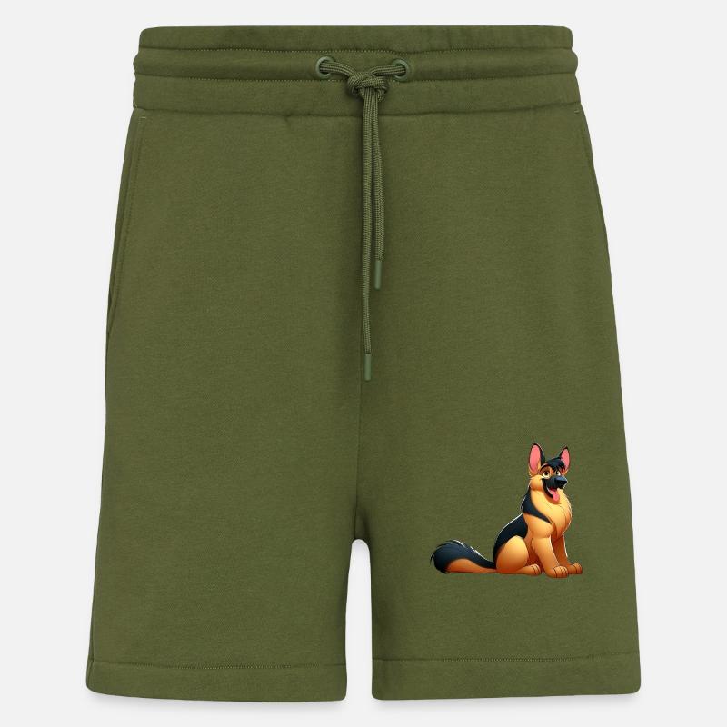 Deutscher Schäferhund 11 - Shorts - made by SPREAD - MOSS GREEN