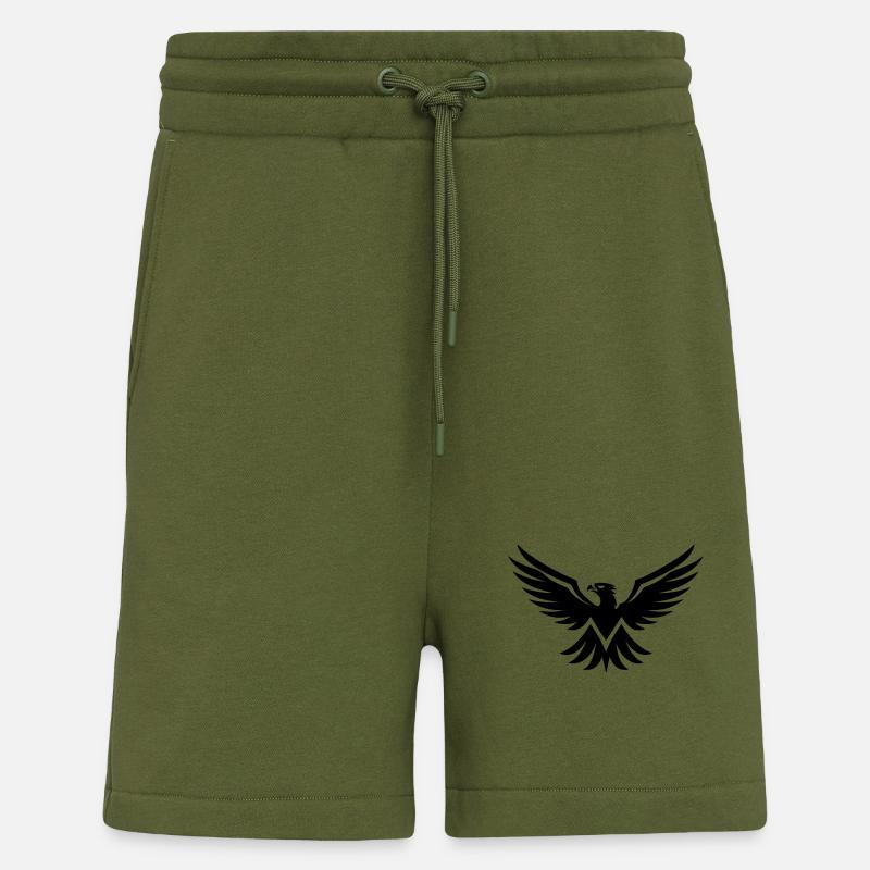 Aigle Tête d’aigle - Short bio décontracté fabriqué en UE - MOSS GREEN