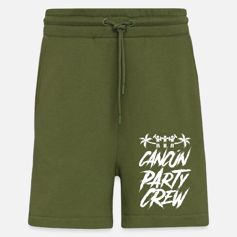 Cancun Party Crew Vacation - Shorts - made by SPREAD - MOSS GREEN