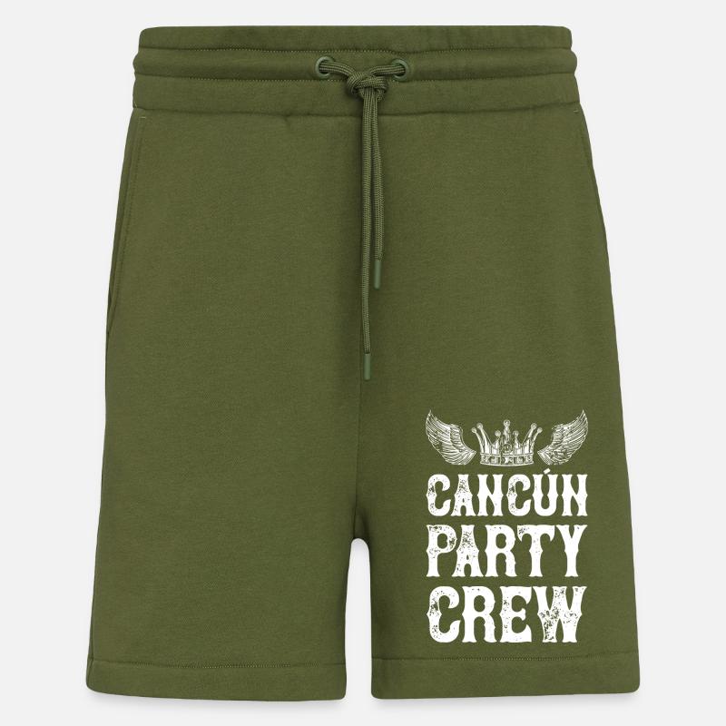 Cancun Party Urlaub Crew - Shorts - made by SPREAD - MOSS GREEN