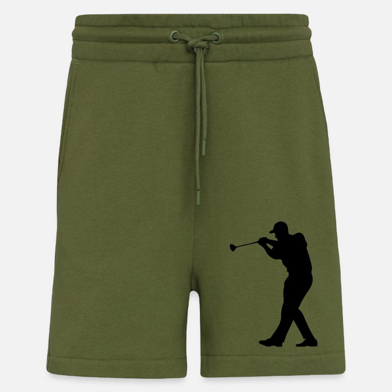 Golfer Mann Silhouette - Shorts - made by SPREAD - MOSS GREEN