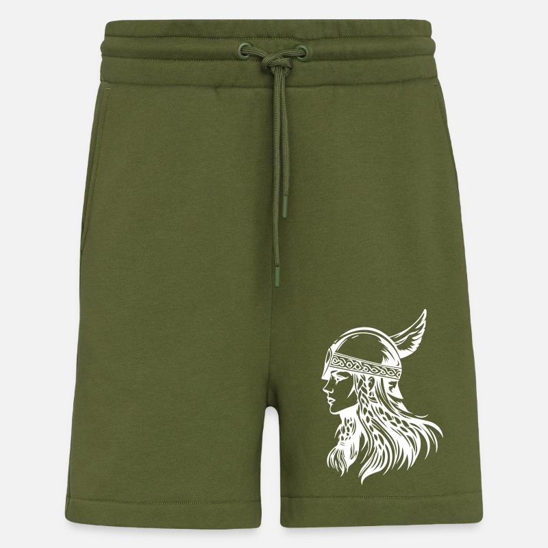 Viking Warrior Valkyrie - Shorts - made by SPREAD - MOSS GREEN