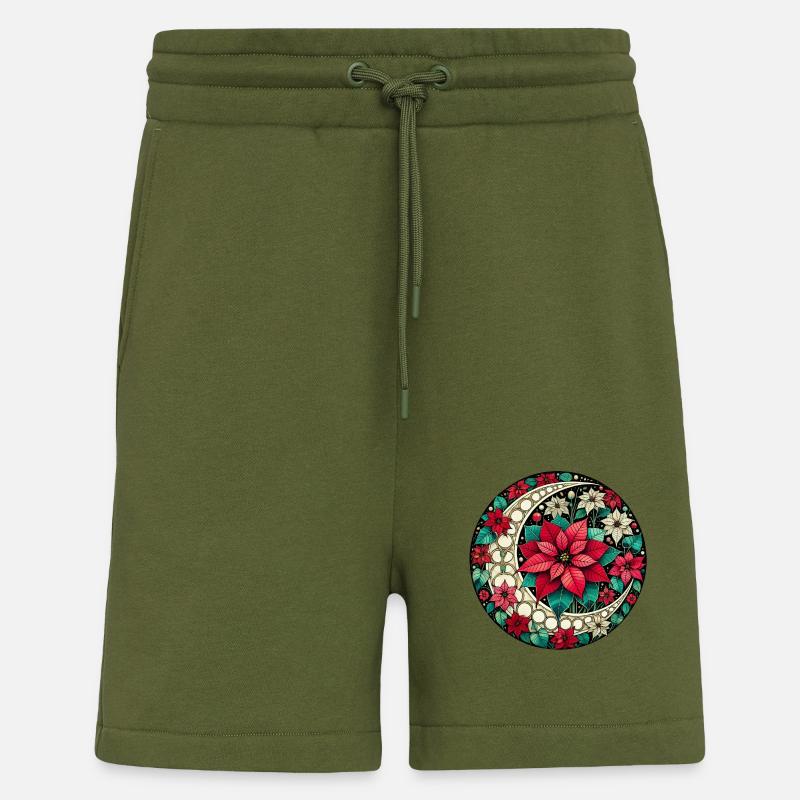Weihnachtssterne - Shorts - made by SPREAD - MOSS GREEN