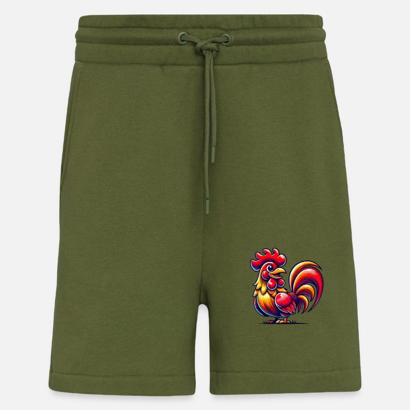 Hahn Comic - Shorts - made by SPREAD - MOSS GREEN