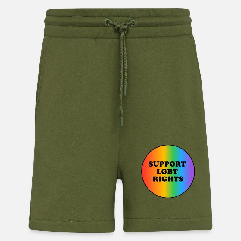 Support LGBT Rights - Shorts - made by SPREAD - MOSS GREEN
