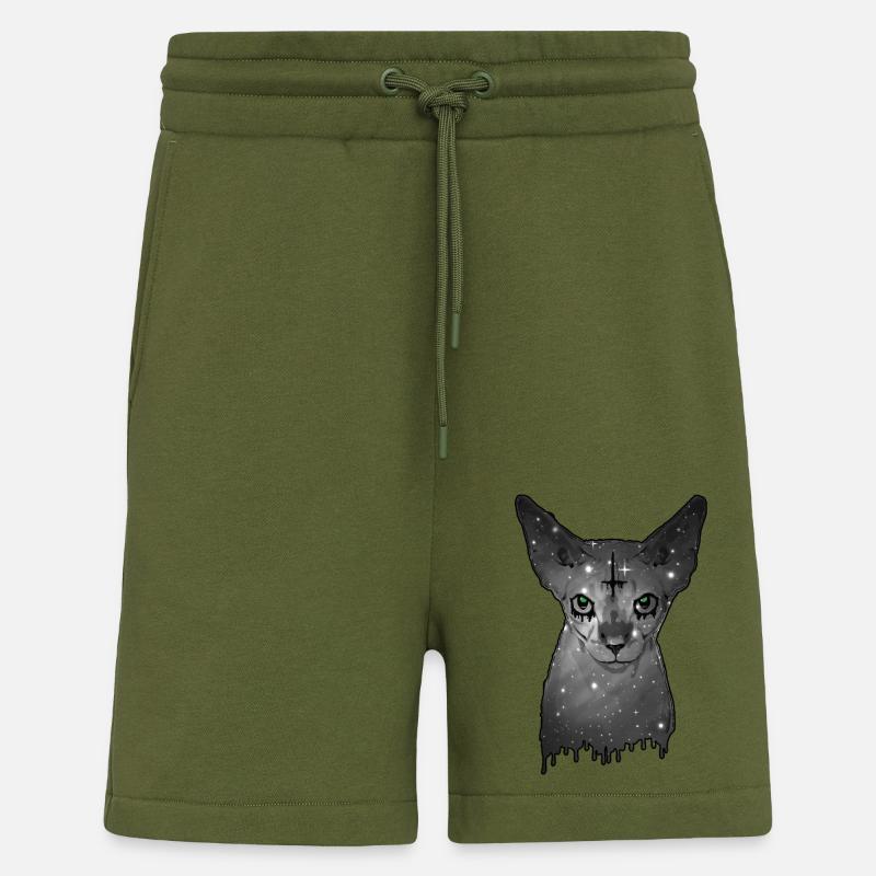 Chat égyptien Sphynx Cat - Short bio décontracté fabriqué en UE - MOSS GREEN