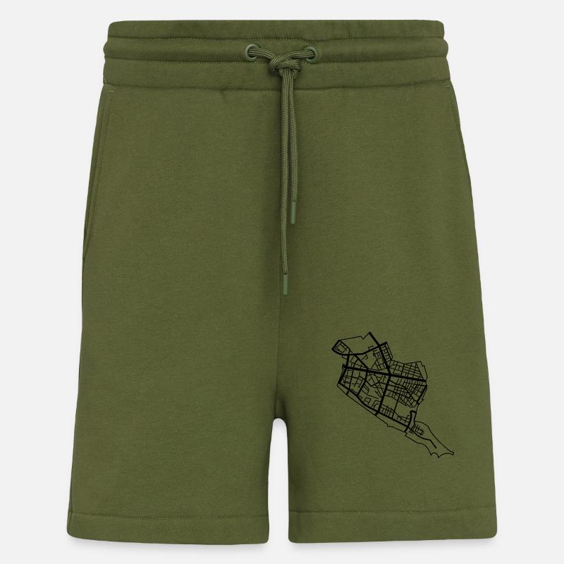 Friedrichshain Berlin - Short bio décontracté fabriqué en UE - MOSS GREEN