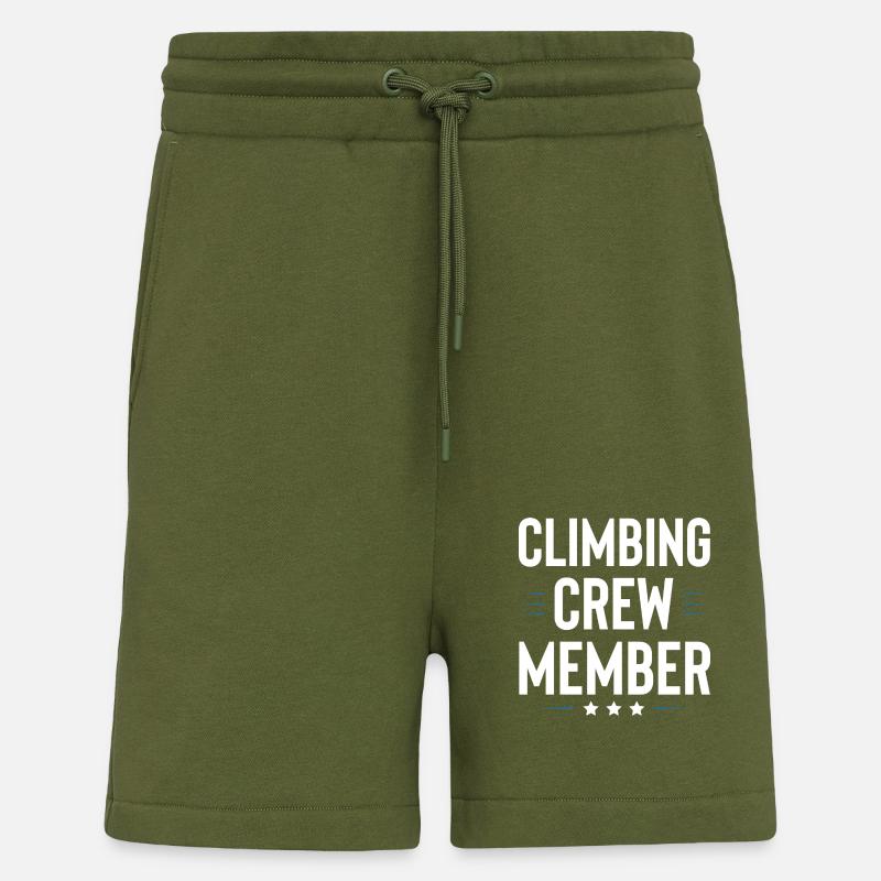 Équipe d’escalade - Short bio décontracté fabriqué en UE - MOSS GREEN