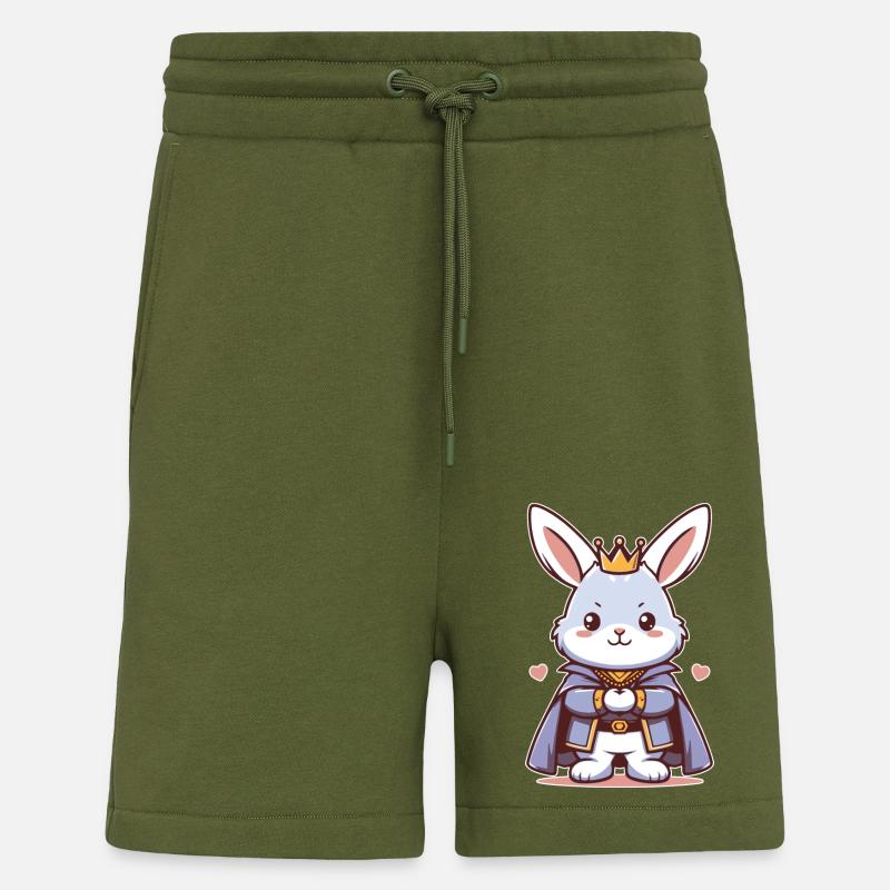 Rabbit King Duke - Shorts - made by SPREAD - MOSS GREEN