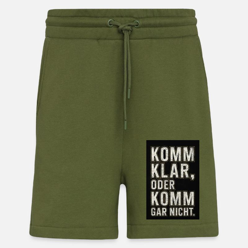 Komma klar!💯🖤💛 - Shorts - made by SPREAD - MOSS GREEN