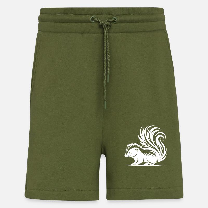 Mignon bébé mouffette câlin - Short bio décontracté fabriqué en UE - MOSS GREEN
