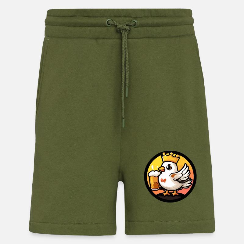 Taube Vogel Bier - Shorts - made by SPREAD - MOSS GREEN