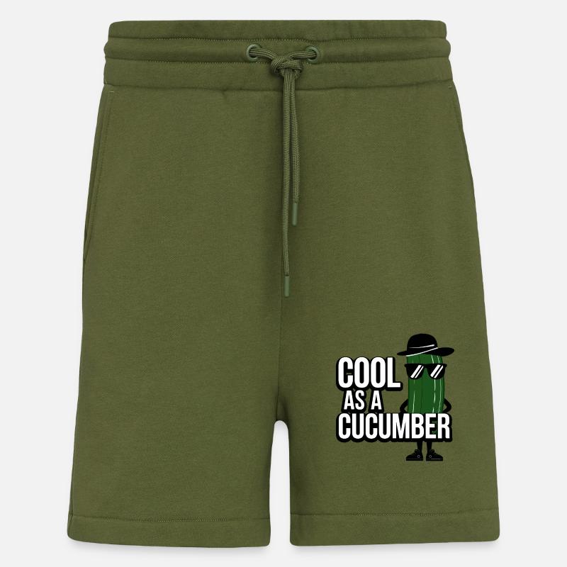 Cool comme un concombre - Short bio décontracté fabriqué en UE - MOSS GREEN