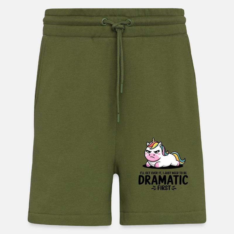 Dramatisches Einhorn - Shorts - made by SPREAD - MOSS GREEN