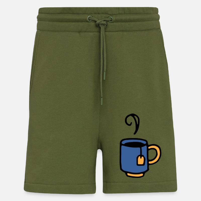 Tasse mit Teebeutel - Shorts - made by SPREAD - MOSS GREEN