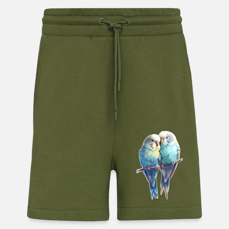 Budgie pair - Shorts - made by SPREAD - MOSS GREEN