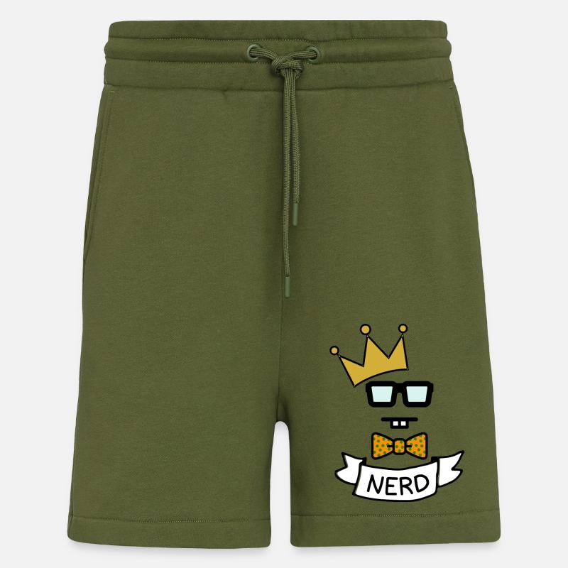 Nerdking - Shorts - made by SPREAD - MOSS GREEN