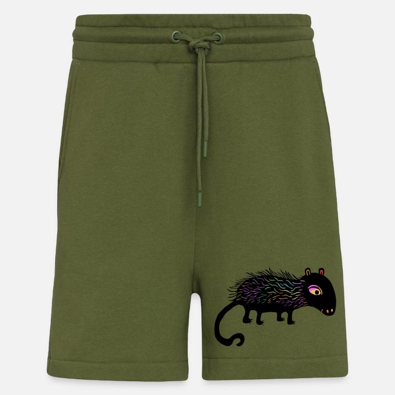 Regenbogenfusseltier - Shorts - made by SPREAD - MOSS GREEN
