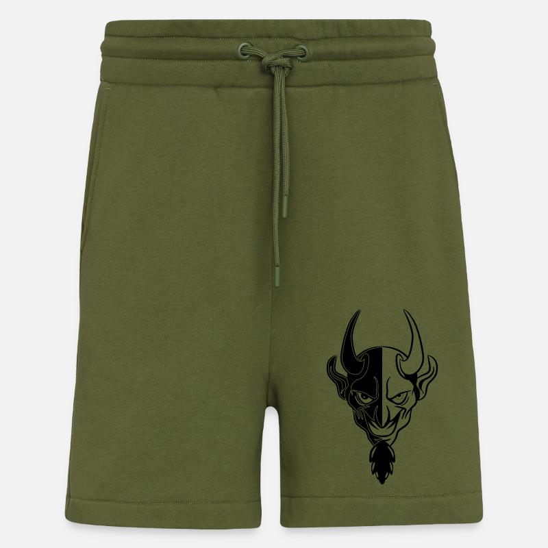 Devil evil dangerous cool - Shorts - made by SPREAD - MOSS GREEN