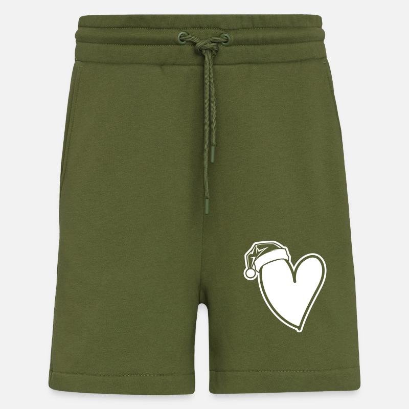 Herz Weihnachtsmütze - Shorts - made by SPREAD - MOSS GREEN