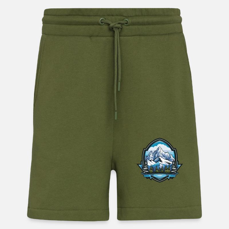 Berge Symbol - Shorts - made by SPREAD - MOSS GREEN